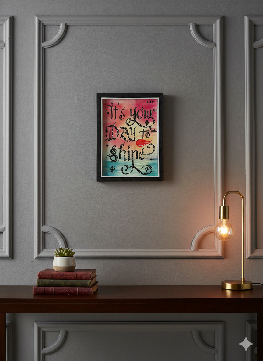 Wall Motovational Frame - It's Your Day to Shine