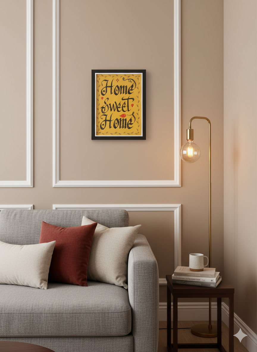 Family Quote Frame - Home Sweet Home