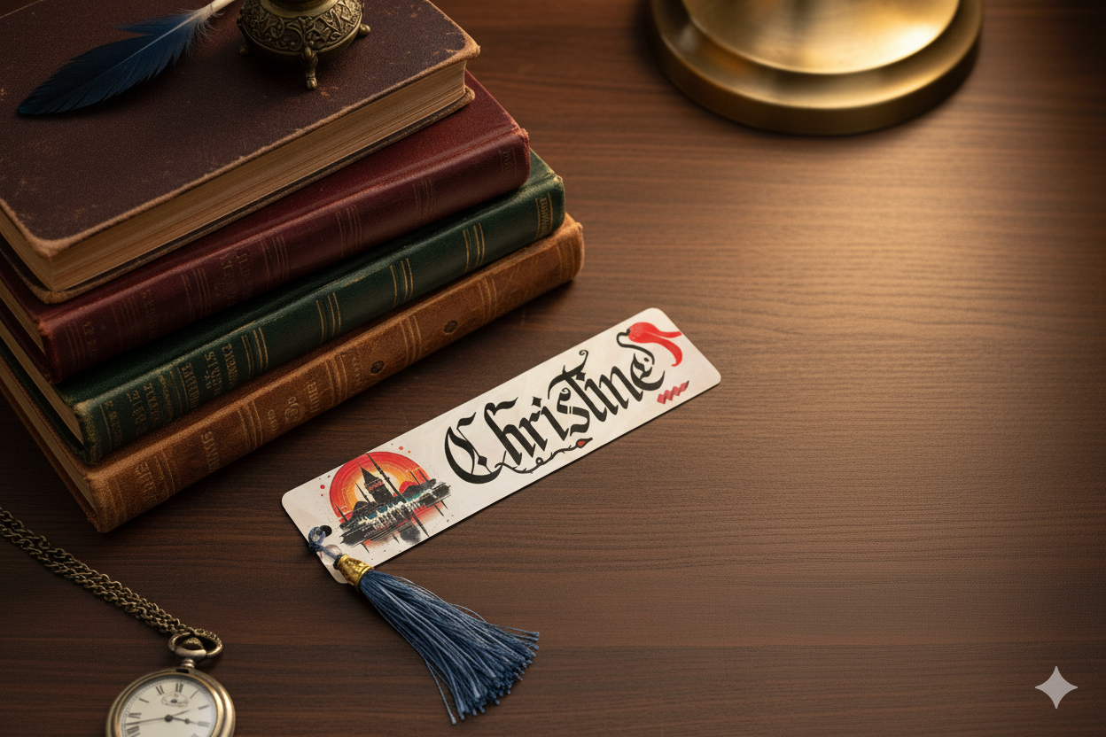 Personalized Calligraphy Bookmark