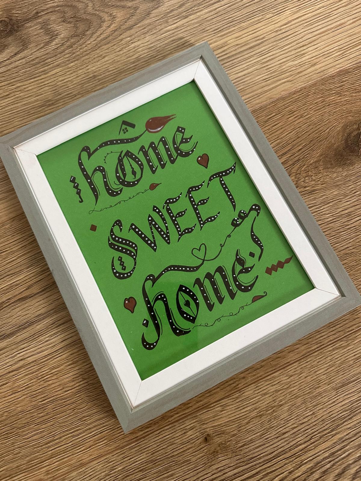 Family Quote Frame - Home Sweet Home