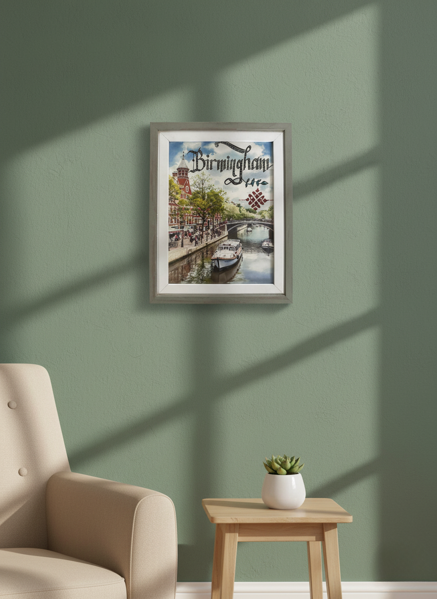 City Calligraphy Frame - Birmingham